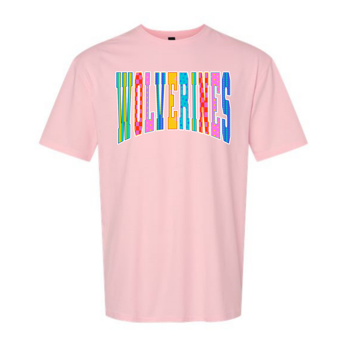Colorful Wolverines Graphic Tee