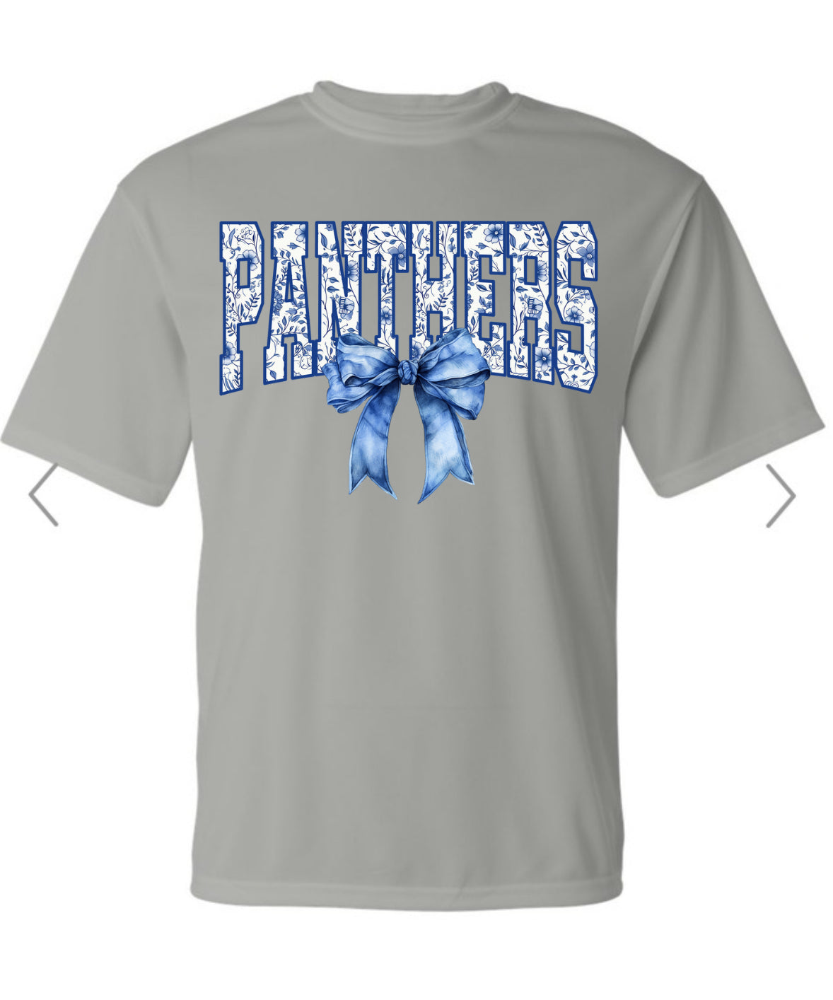 Floral Panthers Bow Graphic Tee