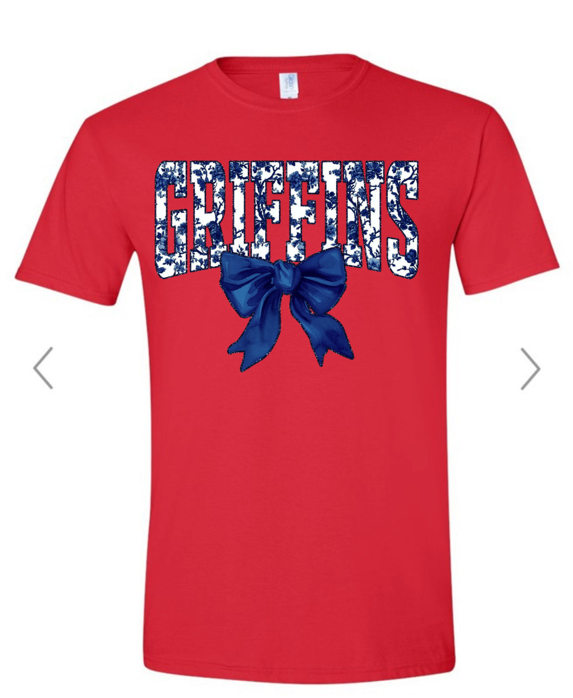 Floral Griffins Bow Graphic Tee