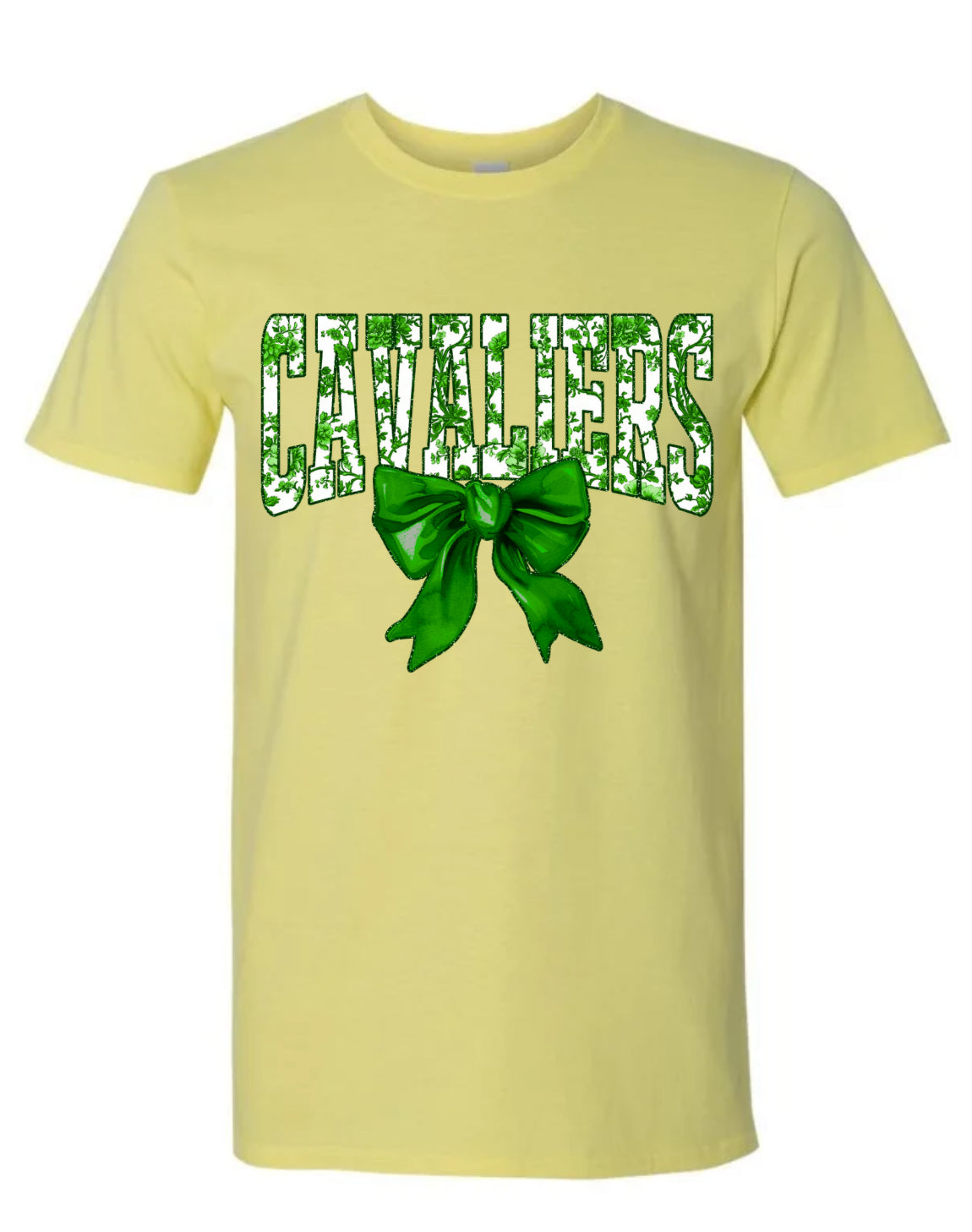 Floral Cavaliers Bow Graphic Tee