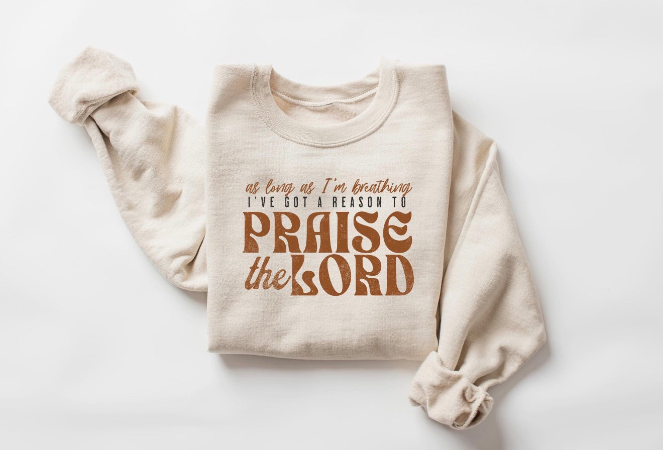 As Long As I’m Breathing Graphic Sweatshirt