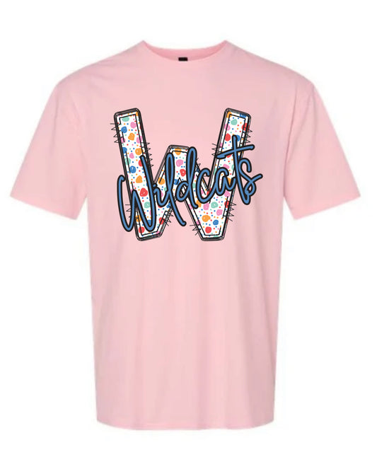 Wildcats with Dots Graphic Tee