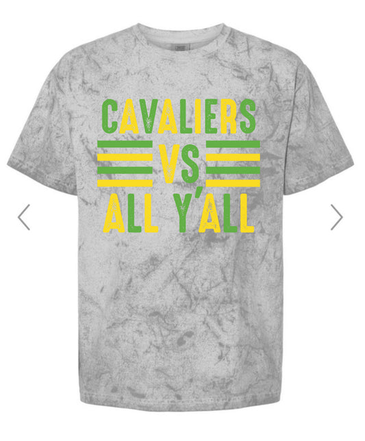 Comfort Color Distressed Cavaliers vs. All Y’all Graphic Tee