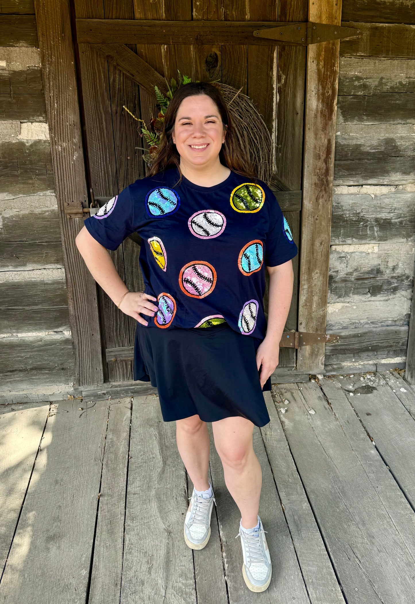 Exclusive Sew Unique Baseball/Softball Sequin Top