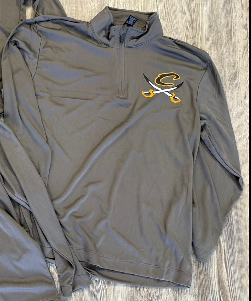 Performance Quarter Zip with Calvary Logo