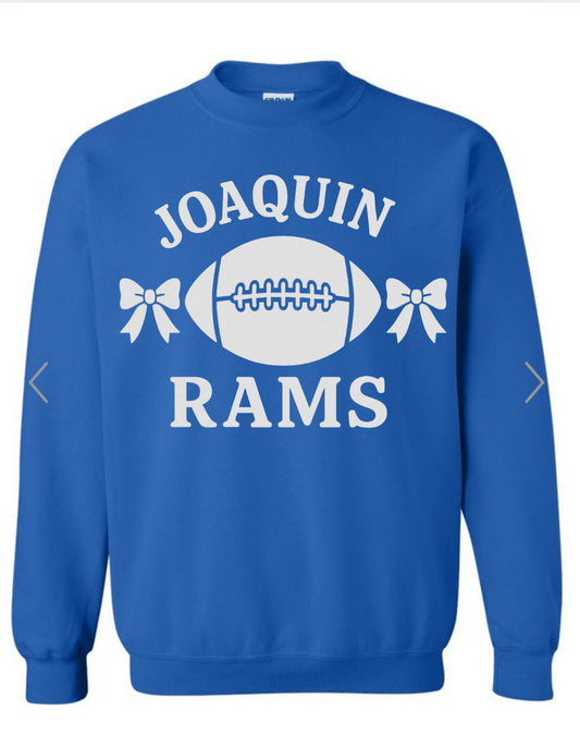Preppy Rams Graphic Sweatshirt
