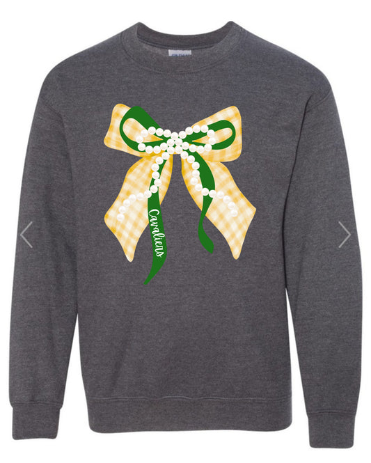 Cavaliers Pearl Bow Graphic Sweatshirt