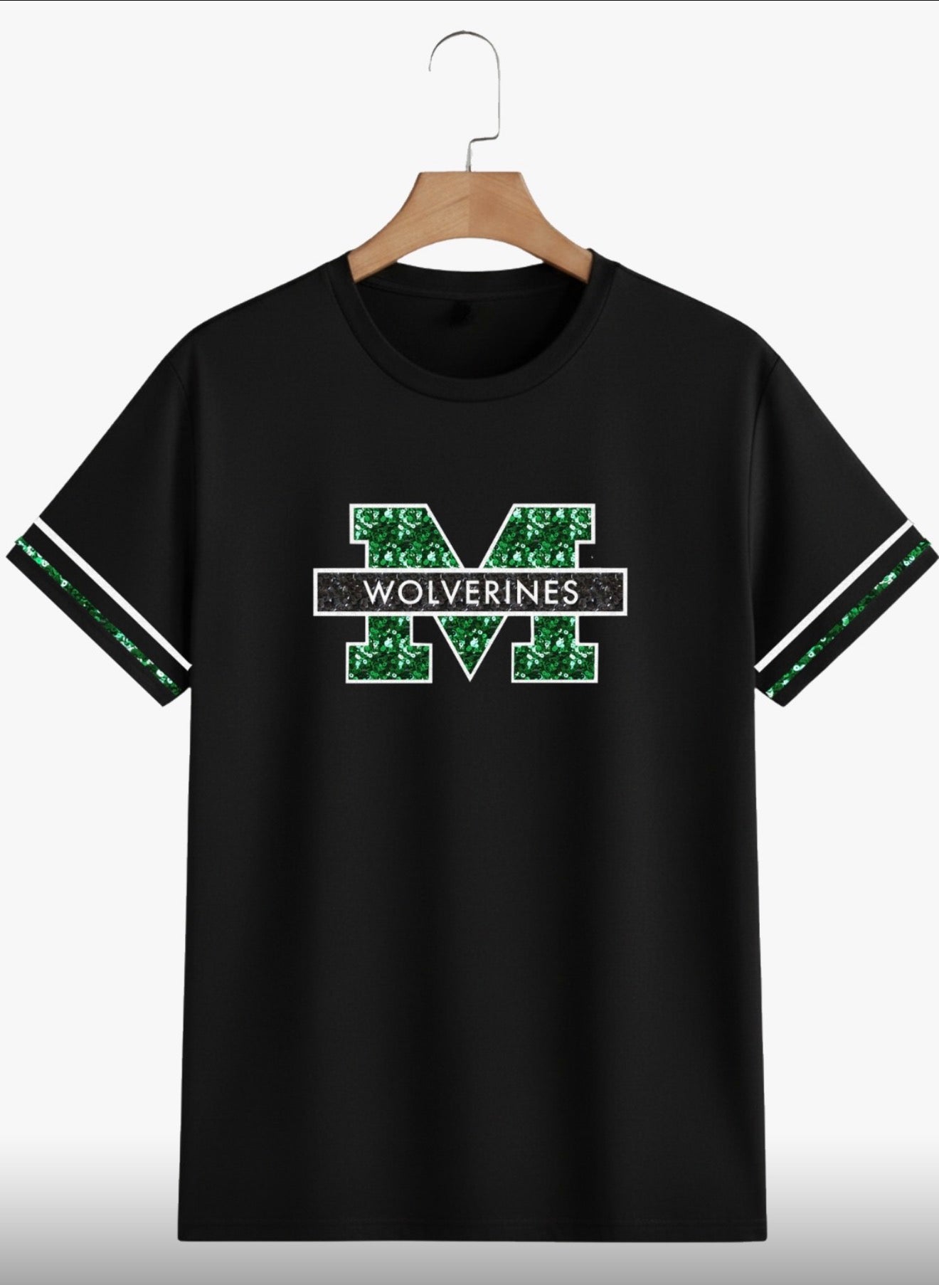 Sew Unique Exclusive Full Sequin Mansfield Wolverines Top