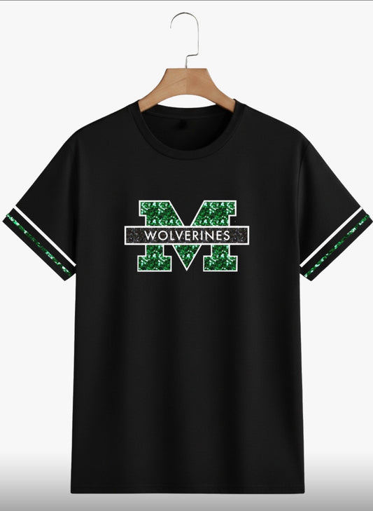 Sew Unique Exclusive Full Sequin Mansfield Wolverines Top
