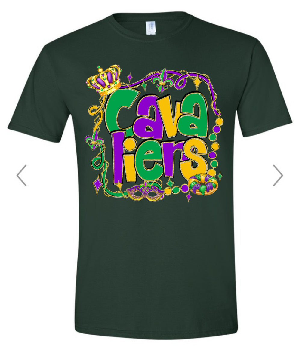 Trendy Cavaliers Mardi Gras Graphic Tee