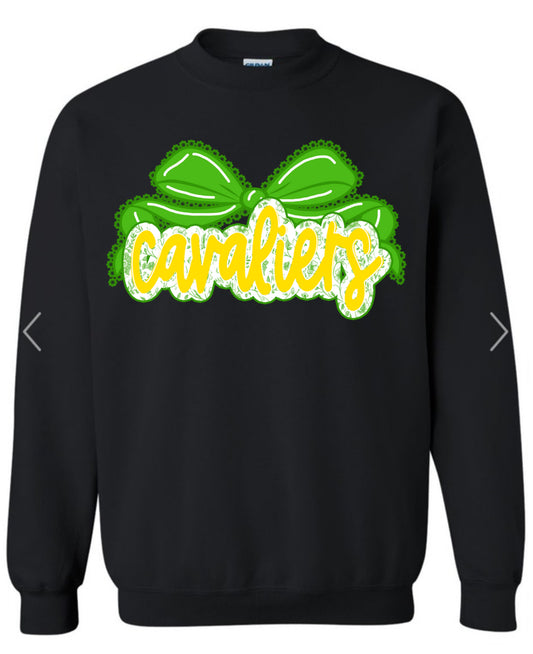Cavaliers Floral Bow Graphic Sweatshirt