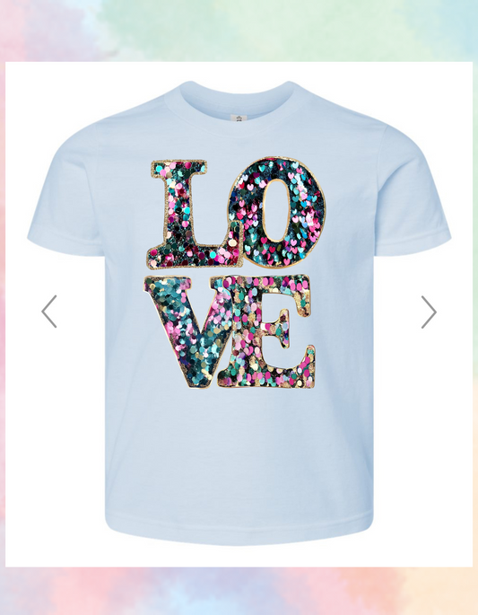 Faux LOVE Graphic Tee