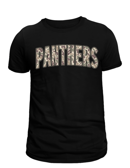 Camo Panthers Graphic Tee