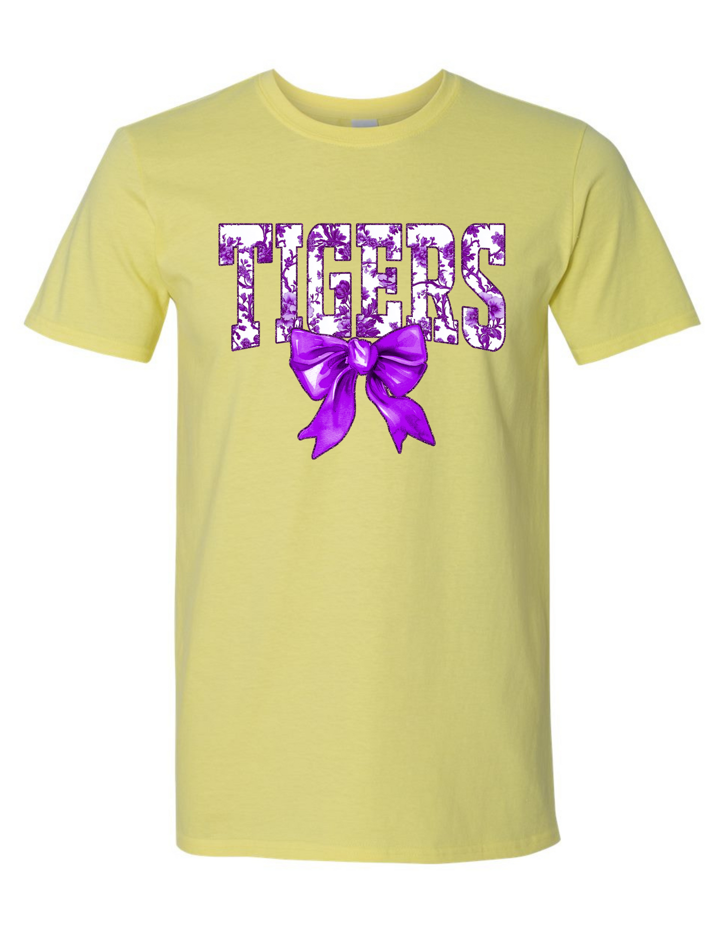 Floral Tigers Bow Graphic Tee