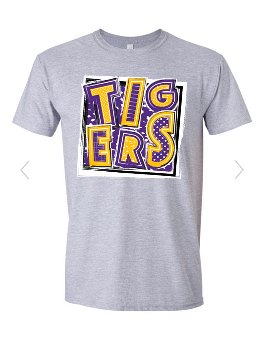 Patchwork Tigers Graphic Tee